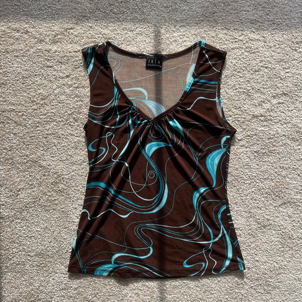 JkLa Vintage California Brown Top